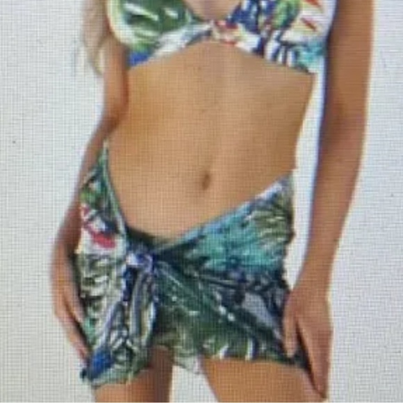 Swiminista X Christian Lacroix Trusty short sarong one size NWT - Picture 4 of 11